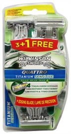 Wilkinson Wilkinson Sword Quattro Titanium Sensitive Wegwerpscheermesjes