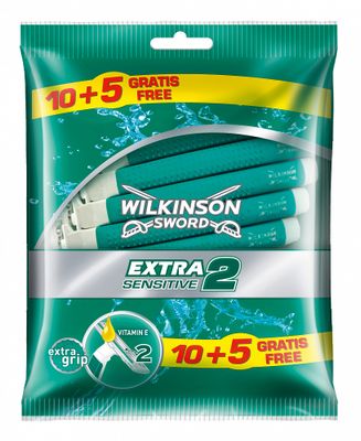 Wilkinson Sword Extra II Sensitive Wegwerpscheermesjes 10+5mes