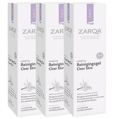 Zarqa Pure Skin Cleansing Wash Voordeelverpakking 3x200ml