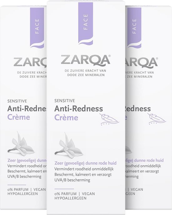 Zarqa Anti-redness Cream Voordeelverpakking 3x50ml Zarqa Anti-redness Cream Voordeelverpakking 3x50ml