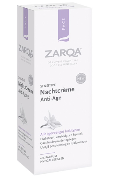 Zarqa Anti-Age Nachtcreme Sensitive 50ml Zarqa Anti-Age Nachtcreme Sensitive 50ml