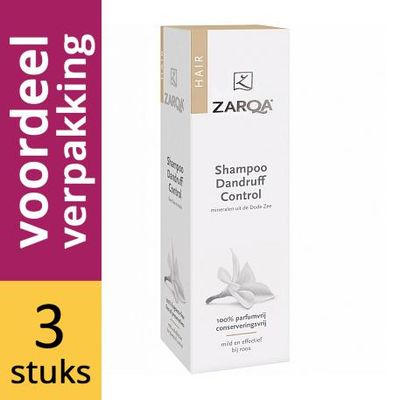 Zarqa Shampoo Anti-roos Control Voordeelverpakking 3x200ml