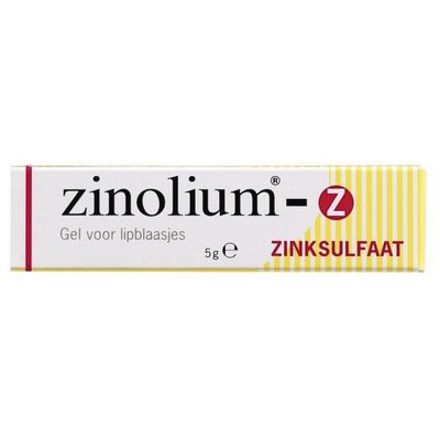 Zinolium Z Gel Voor Lipblaasjes en Koortslip (Zinksulfaat) 5gram
