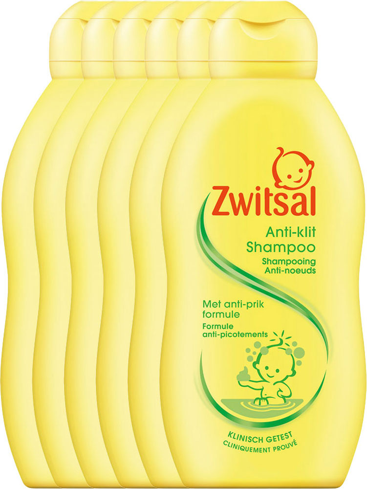 Zwitsal Anti-klit Shampoo Voordeelverpakking 6x200ml