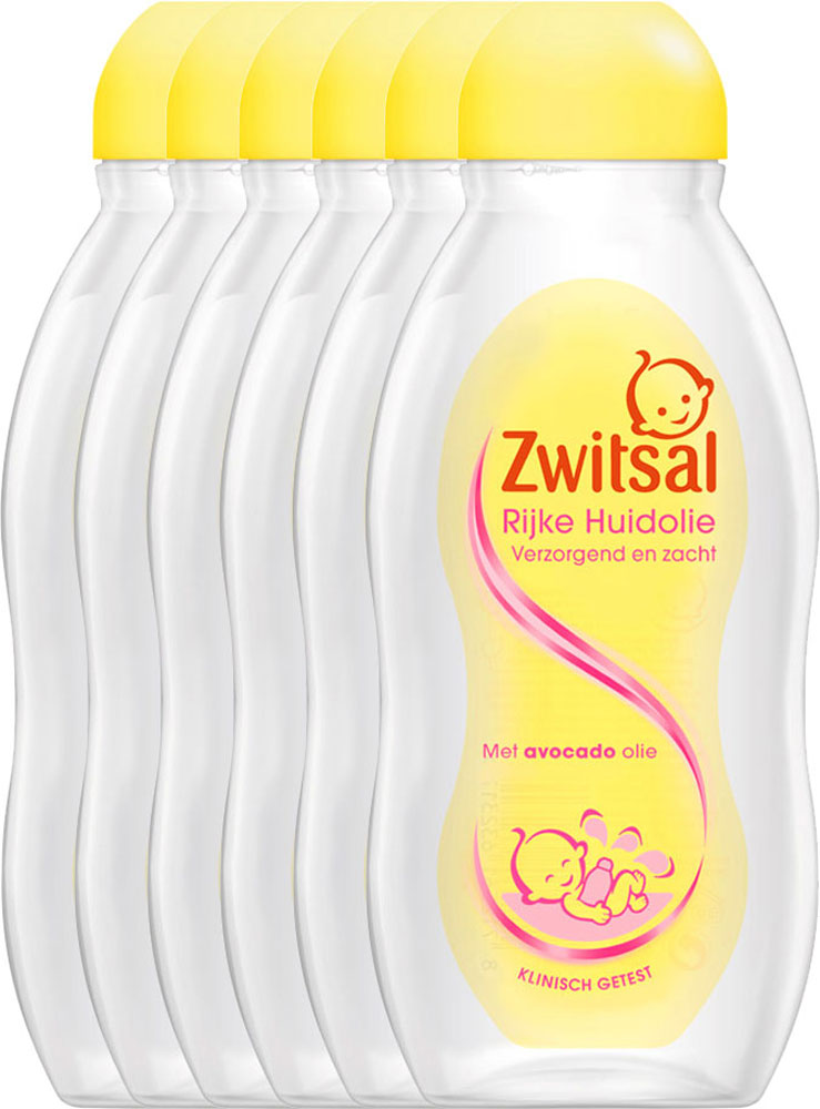 Zwitsal Huidolie Avocado Baby Voordeelverpakking 6x200ml Zwitsal Huidolie Avocado Baby Voordeelverpakking 6x200ml